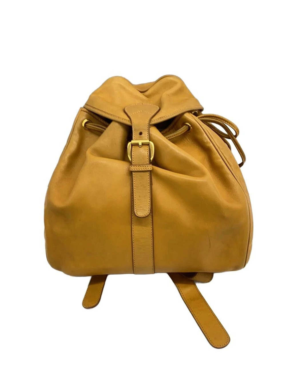 Gucci Backpack Rucksack Leather Yellow